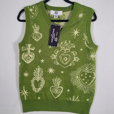 NWT Hija De Tu Madre Women's The Nuevolution Green Vest Sz M