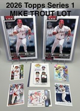 2026 Topps Series 1 #350 Mike Trout JUMBO Oversized Variation + MINI FUNKO POP
