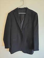 Canali Woolmark Pura Lana Vergine 100 Wool 54It/50US L Dark Blue Blazer Water
