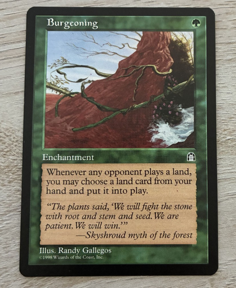 Burgeoning: 1998 Magic the Gathering - Stronghold Regular NM