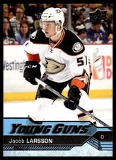 2016-17 Upper Deck Young Guns Jacob Larsson Rookie Anaheim Ducks #495