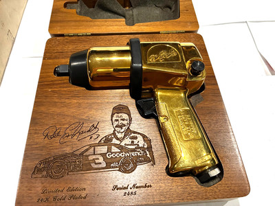 Mac Tools. 24kt Gold Plated Impact Gun AW434. SN #2485. Dale Earnhardt. NASCAR .