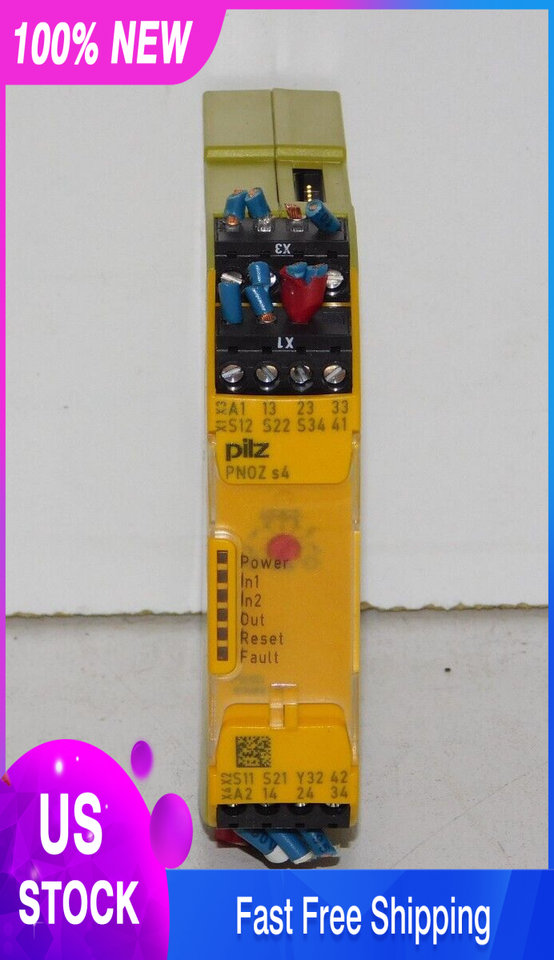 Pilz PNOZ s4 Not-Aus Relais 48-240VAC/DC 3 n/o 1 n/c 750134-22699