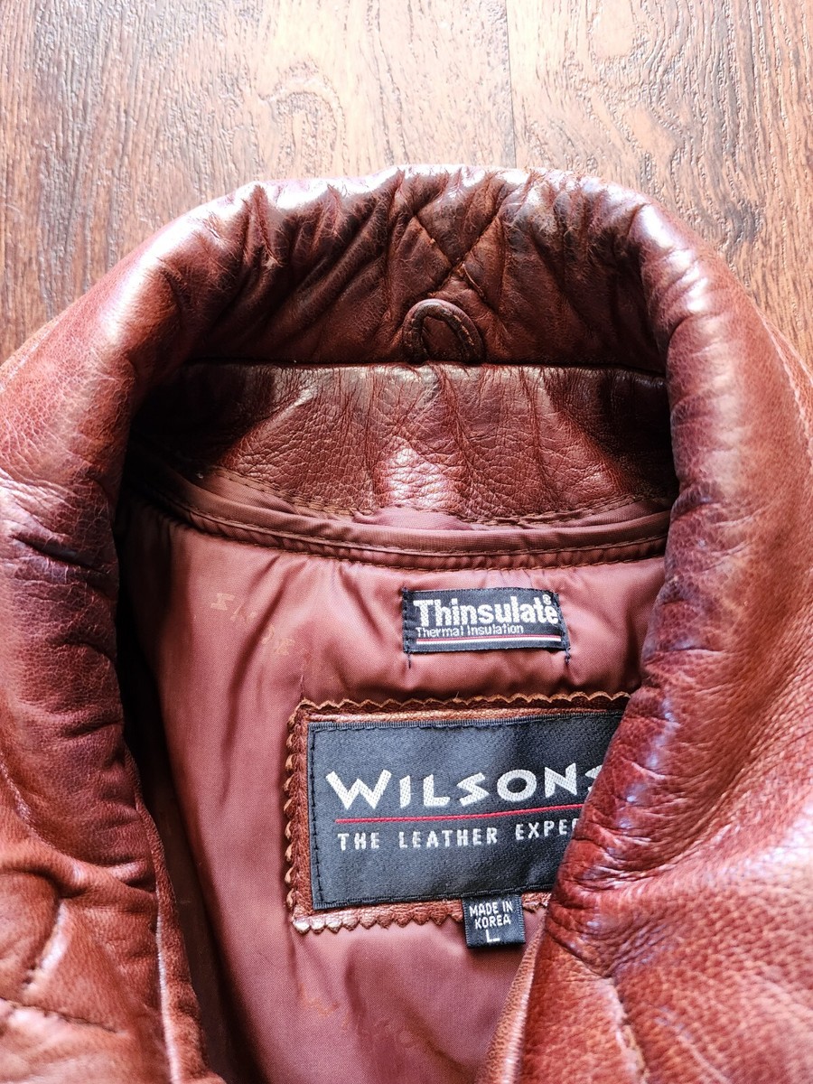 VINTAGE MEN'S WILSONS THE LEATHER EXPERTS THERMAL INSULATION