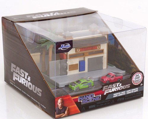 1:100 Jada Diorama Fast & Furious Nano Scene Toretto Café - Imagen 3 de 5