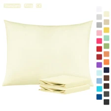 Bed Pillow Case Good Craftsmanship Easy Care Wrinkle Free Pillowcase 2 Pack