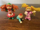 Lot of 3 Vintage 1985/1994 Cabbage Patch Kid Figures Mini Figurines PVC