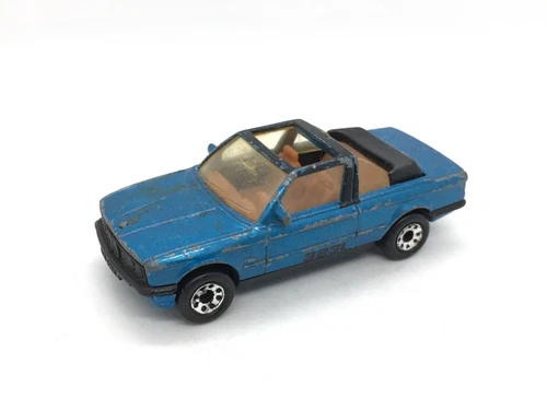 Vintage 1985 Matchbox Car BMW 323i Cabriolet In Blue
