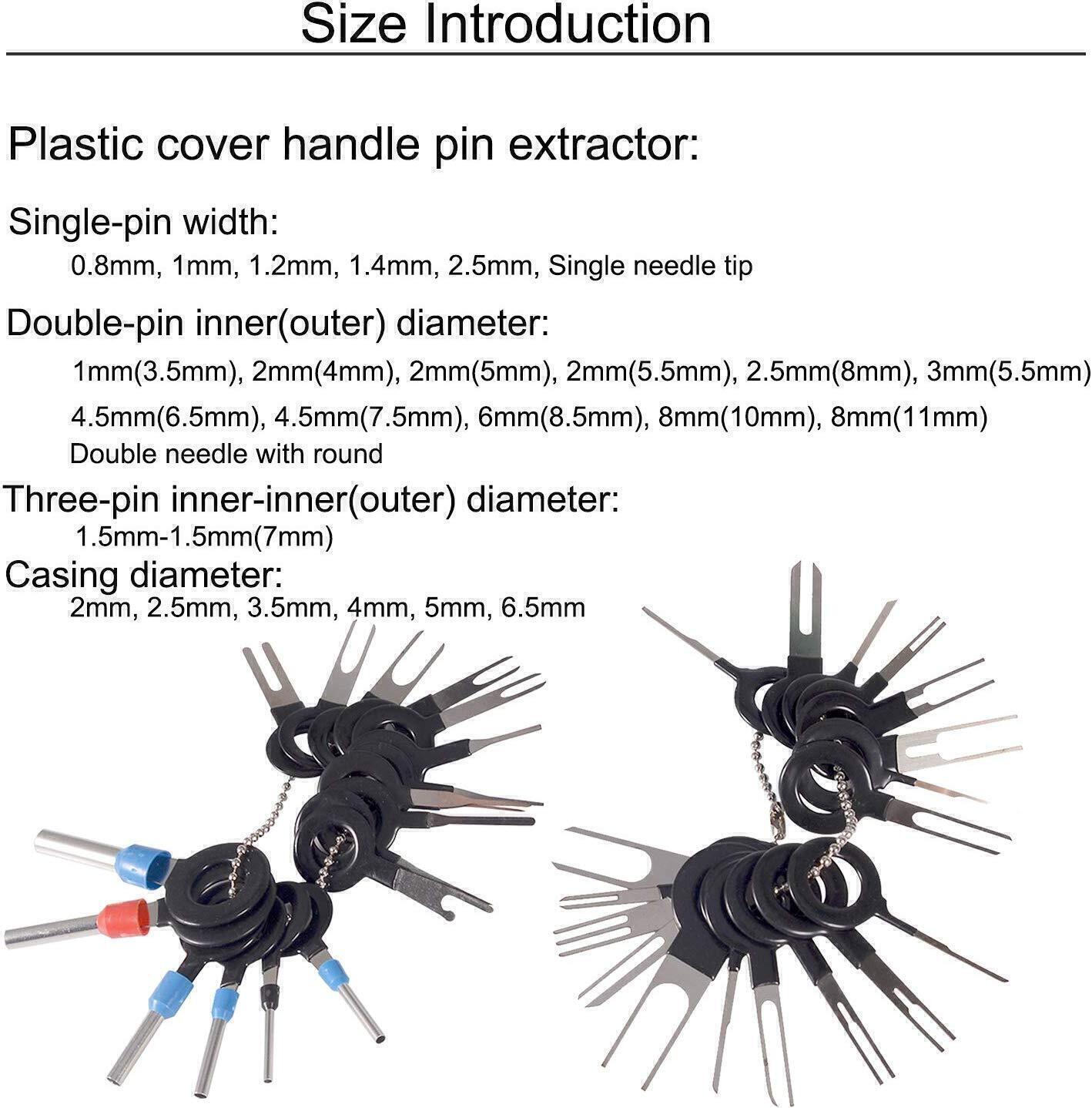 36X Tool zum Entfernen von Autoklemmen Pin Release Kit Abzieher der