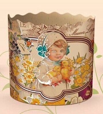 Set 6 Easter Parchment Baking Paper Molds Paska Panettone Cake - Victorian