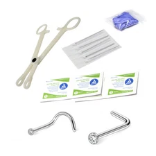 LionGothic Nose Piercing Kit 13 Pieces