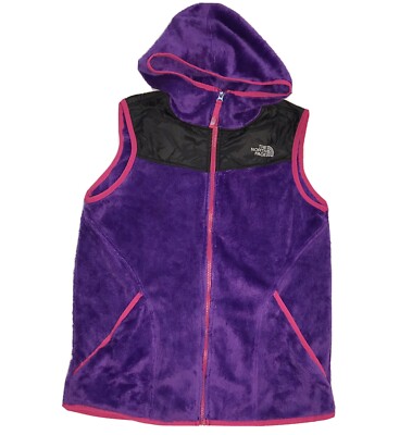 NWT $80 THE NORTH FACE Girls OSO FLEECE Vest Hoodie XL 18 Pixie Purple