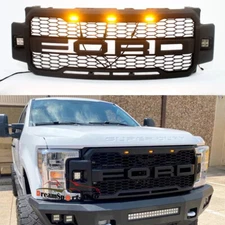Raptor Style Grill For 2017 2018 2019 Ford F-250 F350 Super Duty Grille W/Letter