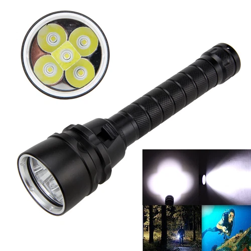 Underwater Flashlight Professional Diving Light LED Waterproof Dive Scuba Lamp - Picture 5 of 10