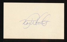 Roy White Autograph - 3x5 Index Card.  NY Yankees 1965 - 1979.   2 time All-Star