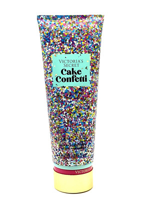 NEW 1 VICTORIA'S SECRET CAKE CONFETTI WOMEN FRAGRANCE BODY LOTION CREAM 8 FL OZ