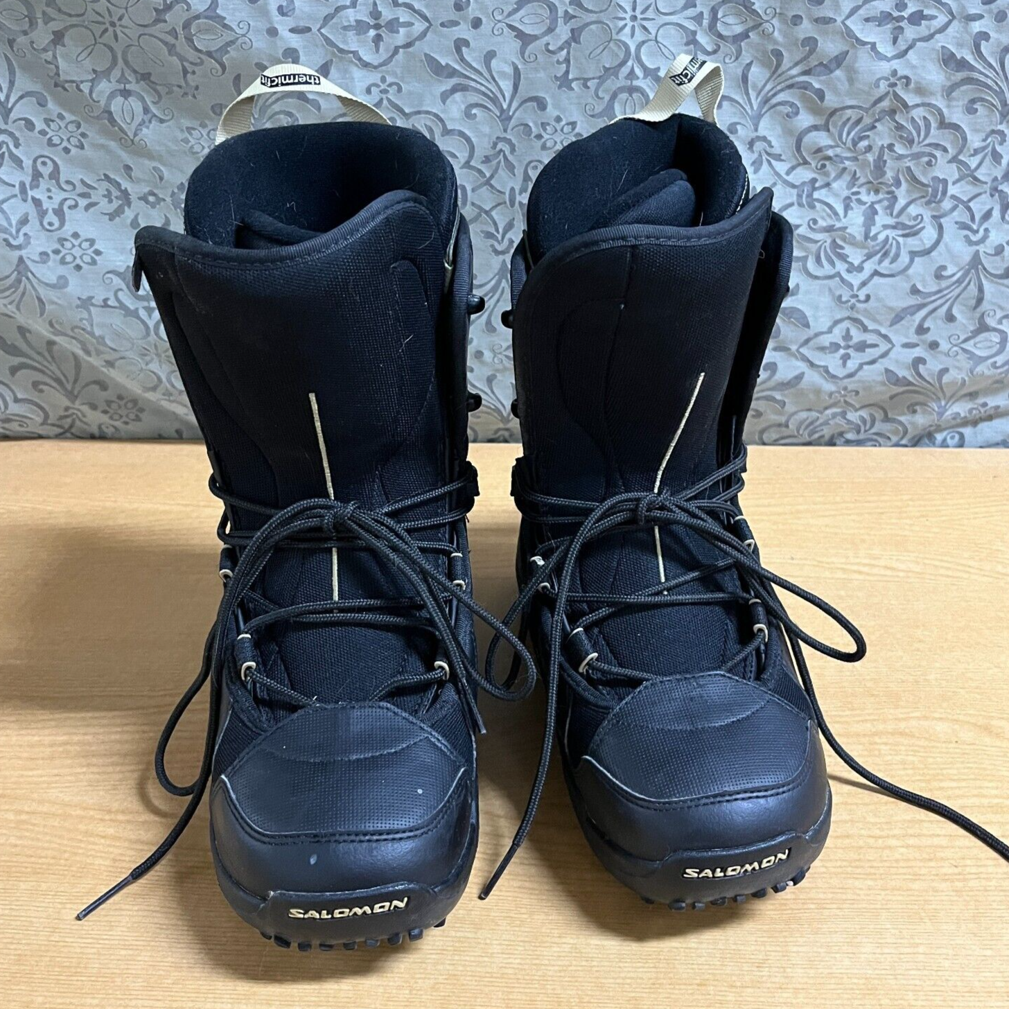 Stivali neri da snowboard Salomon Echelon Thermic Fit da uomo taglia EU 41 US 8