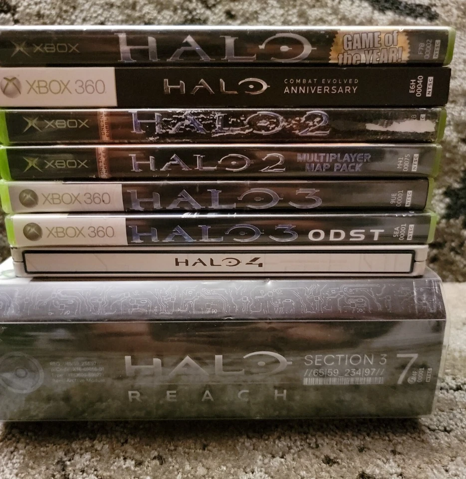 Halo Bundle Xbox & Xbox360 (8 Games Total) 1-4,ODST,Reach:Tested & Working - Image 2 of 4