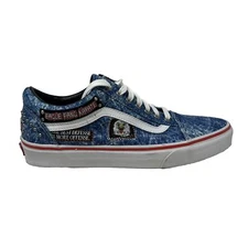 Vans Old Skool Cobra Kai Men's 5 Women's 6.5 Karate Blue White Skate Shoes New
