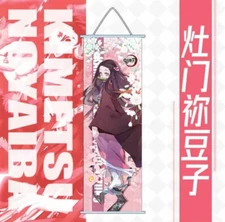 Demon Slayer:  Nezuko Kamado Anime ART Scroll Poster Wall Decor Gift 26x10