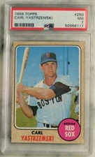 1968 Topps Baseball #250 : CARL YASTRZEMSKI - PSA 7 (NM) VTG HOF STUNNER!
