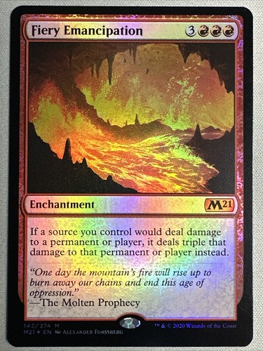 MTG FIERY EMANCIPATION EXC - LIBERAZIONE ARDENTE - M21 - MAGIC - Foto 8