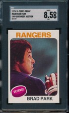 1975/76 Topps Hockey #260 Brad Park 11 Card Progressive Proof 75THC07