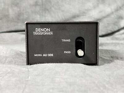 Denon AU-305 Step Up Transformer For MC Moving Coil Phono Denon AU-305 Step Up Transformer For MC Moving Coil Phono