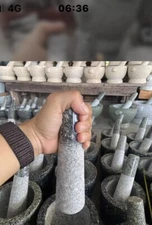 9" Granit  Pestle Thai  Hand Made  For Papaya Salad Spices Herb