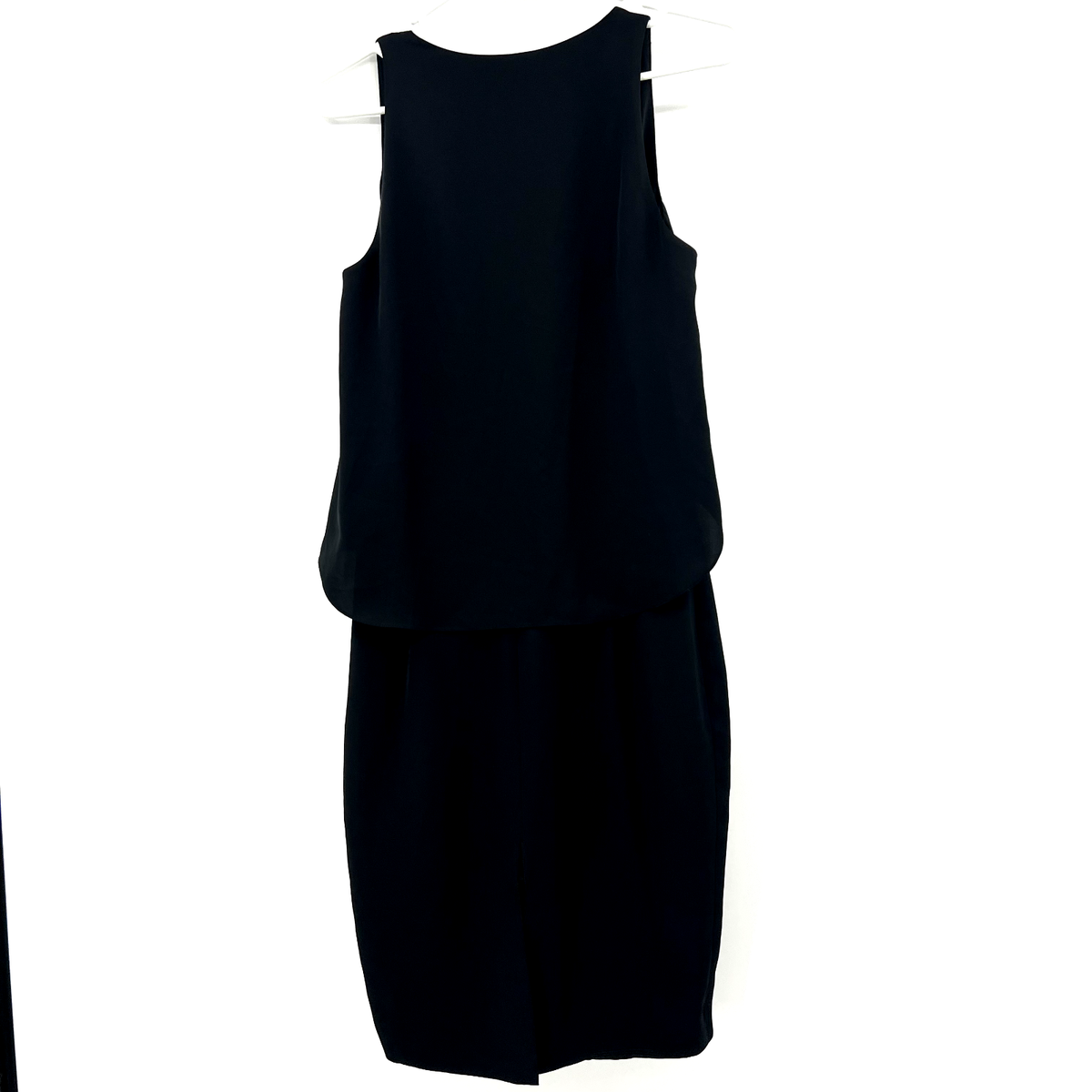 Elizabeth and James Black Chiffon Layered Look Dress Womens 6 | eBay