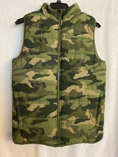 Under Armour Boys Winter Puffer Green Camo Print Size YXL Cold Gear Hunting Snow