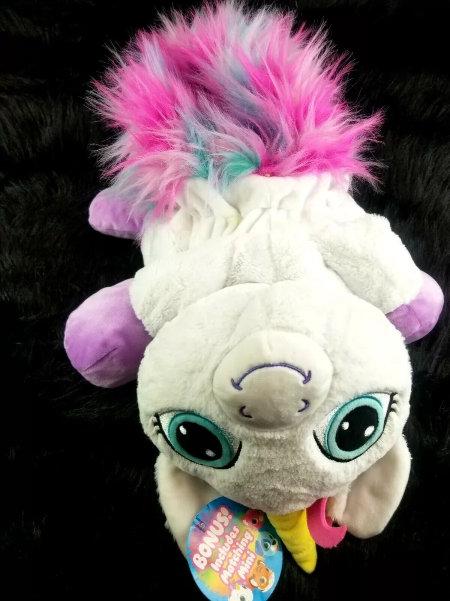 Rainbow Fluffies Unicorn Colorful Plush 2 in 1 Stuffed Animal