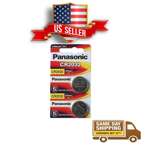 LOT 2-5-10 Panasonic LITHIUM BATTERY 3V CR2032 2032 BR2032 DL2032 Button Cell image 3