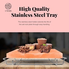 Himalayan Salt Block, Cut,12X8X1.5 Food Grade Himalayan Pink Salt Stone