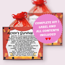 Actor's Survival Kit ~ Fun Novelty Keepsake Gift & Greetings Card 