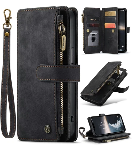 Genuine Leather Purse Wallet Case Cover For Galaxy S25 Ultra Edge S24 S23 FE - Picture 25 of 40