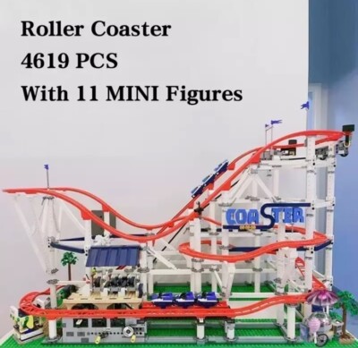 10261 MOC Achterbahn mit 11 Figuren Bausteine 4124 Teile Creator Expert