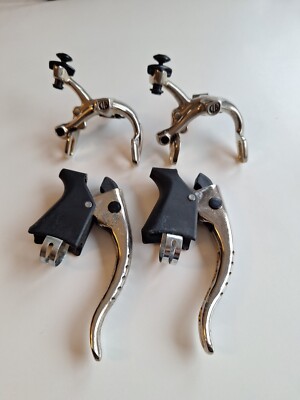 Vintage CLB Or professionnel professional Brakes Bremsen gold anodized 80's. VGC