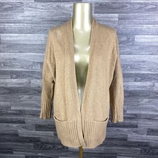 J.CREW Open Style Nude Wool Cashmere Blend Cardigan Sweater Women's Size XS