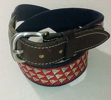 Vineyard Vines Flags Belt Size 26 Boys - Used Multicolor