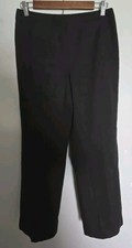 Talbots Petites Dark Brown Wool Blend Lined Pants Size 8P Great Condition