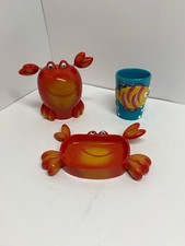 SEALIFE SKL SOAPDISH CUP STORAGE CONTAINER.. CRAB FISH COLLECTIBLE