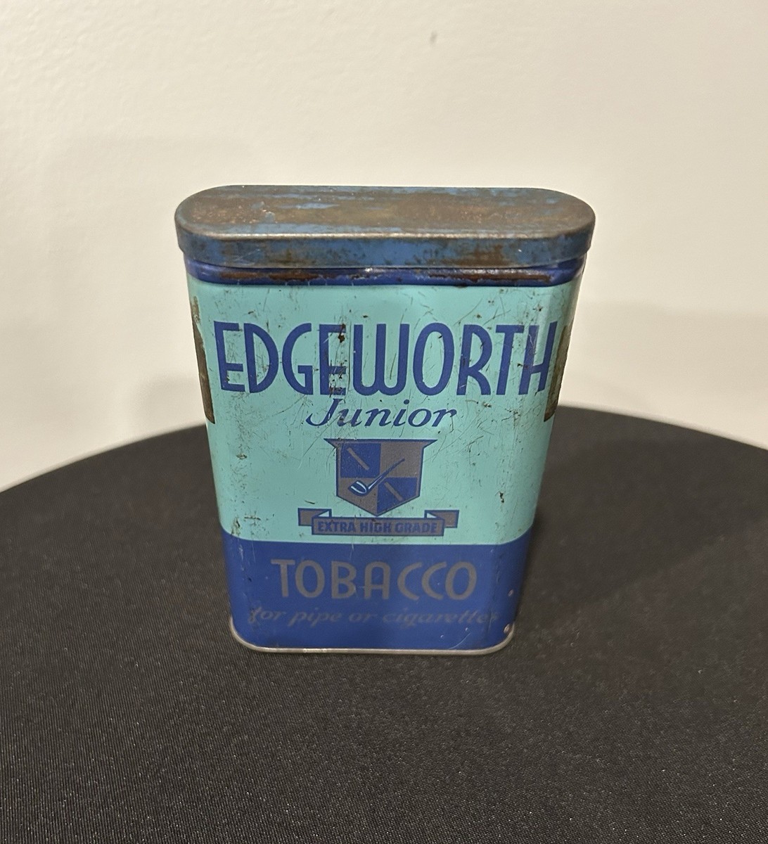 edgeworth pipe tobacco tin Ready-Rubbed No Dents Or Scratches Vintage Tin by Larus &