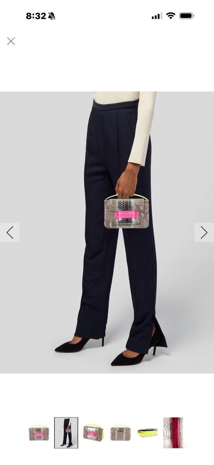 METALSKIN PYTHON Top Handle Handbag - image 2