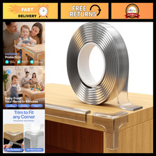 Baby Proofing Furniture Safety Bumpers - 16ft Edge Protector 4 Clear Corner Gu