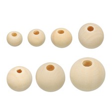 Natural Wood Beads 800 Pack Unfinished Wooden Beads Round Loose Beads