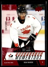 2024-25 Team Canada Juniors Prospectus Momentous Red Noah Warren Canada #PM-15