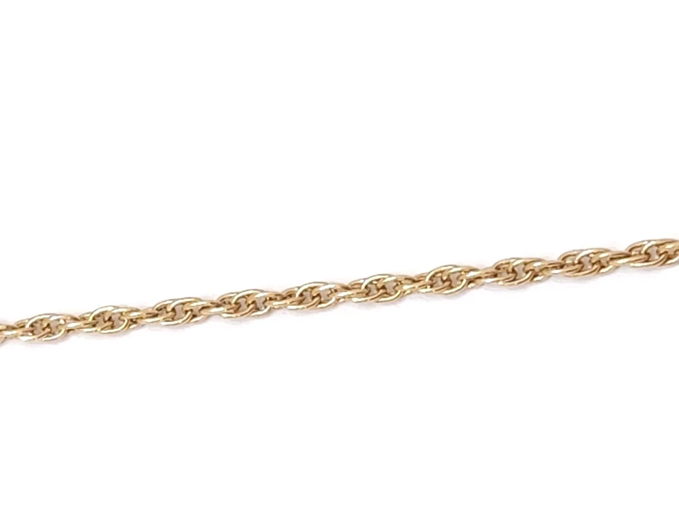 Collar de cadena de cable trenzado dorado colgante manzana vidrio esmerilado Teachers Avon de colección Foto 4 de 4