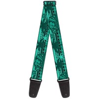 Guitar Strap - Cali Bear/Palm Trees/Geometric Green (Us Import) Acc Neu