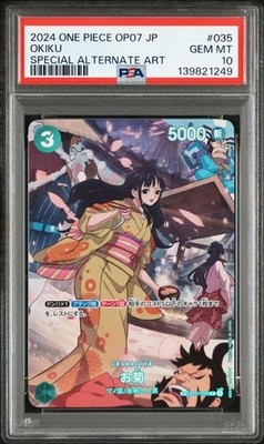 PSA 10 Okiku SP Alt Art OP07-500 Years in the Future OP01-035 One